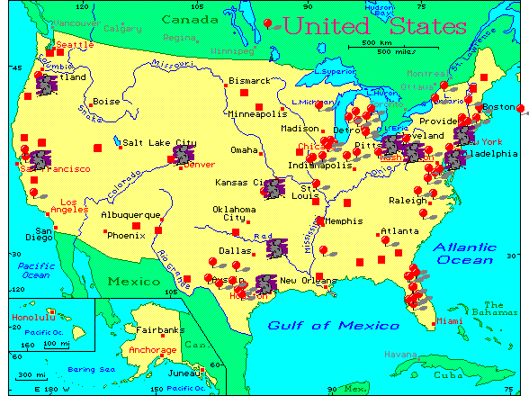 Map of collectors